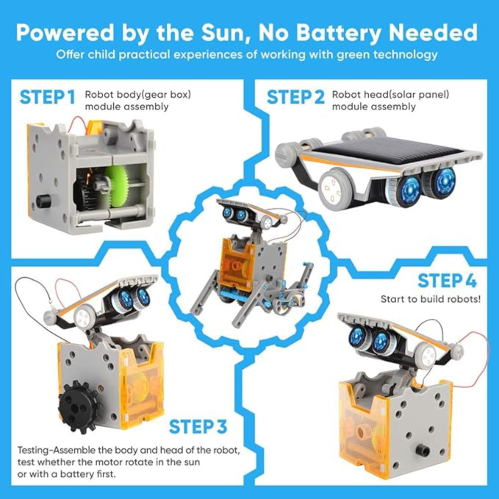 Robot de juguete solar didáctico – Envío a toda Venezuela – NQLN Store