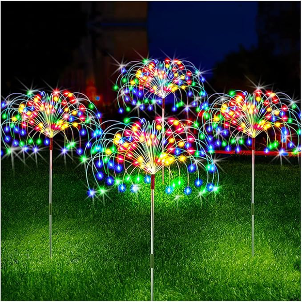 Luces solares LED para jardín – Vista adicional – Disponible en NQLN Store Venezuela