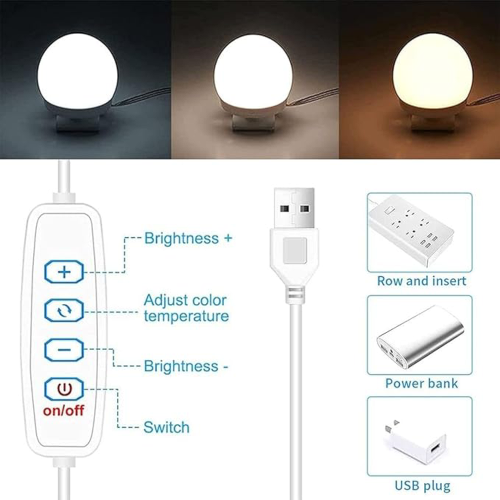 Luz de espejo LED con iluminación USB – Envío a toda Venezuela – NQLN Store