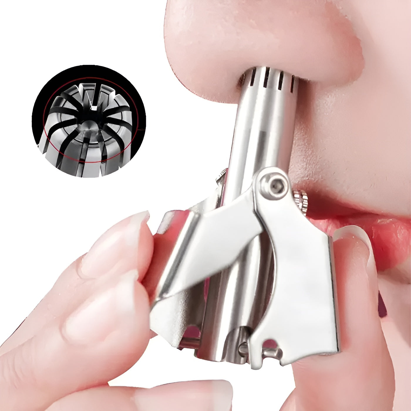 Corta pelos de nariz de acero inoxidable – Detalle de calidad y acabado – NQLN Store