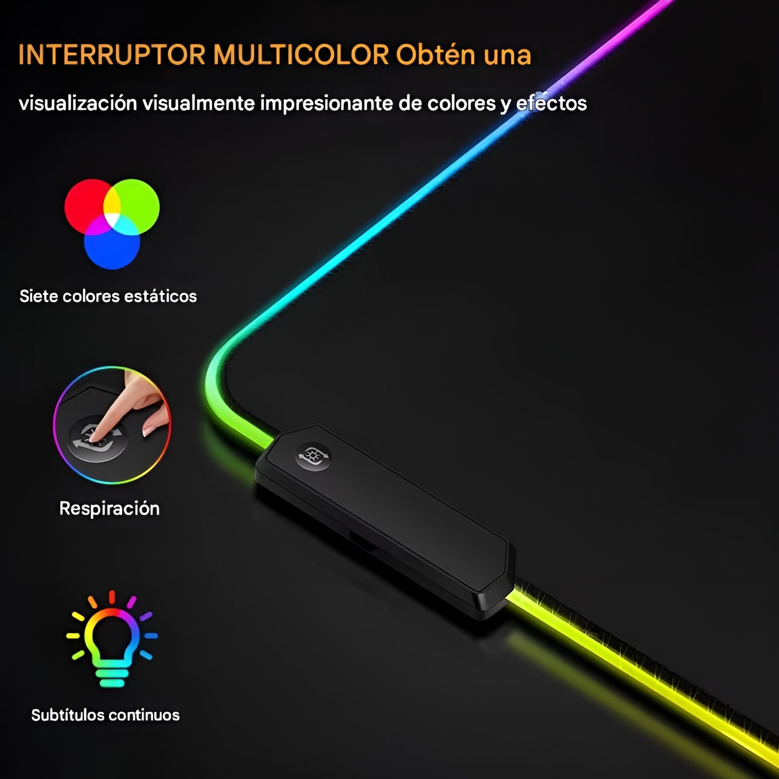 Alfombrilla de Raton con Luces LED – Comprar al mejor precio en NQLN Store Venezuela