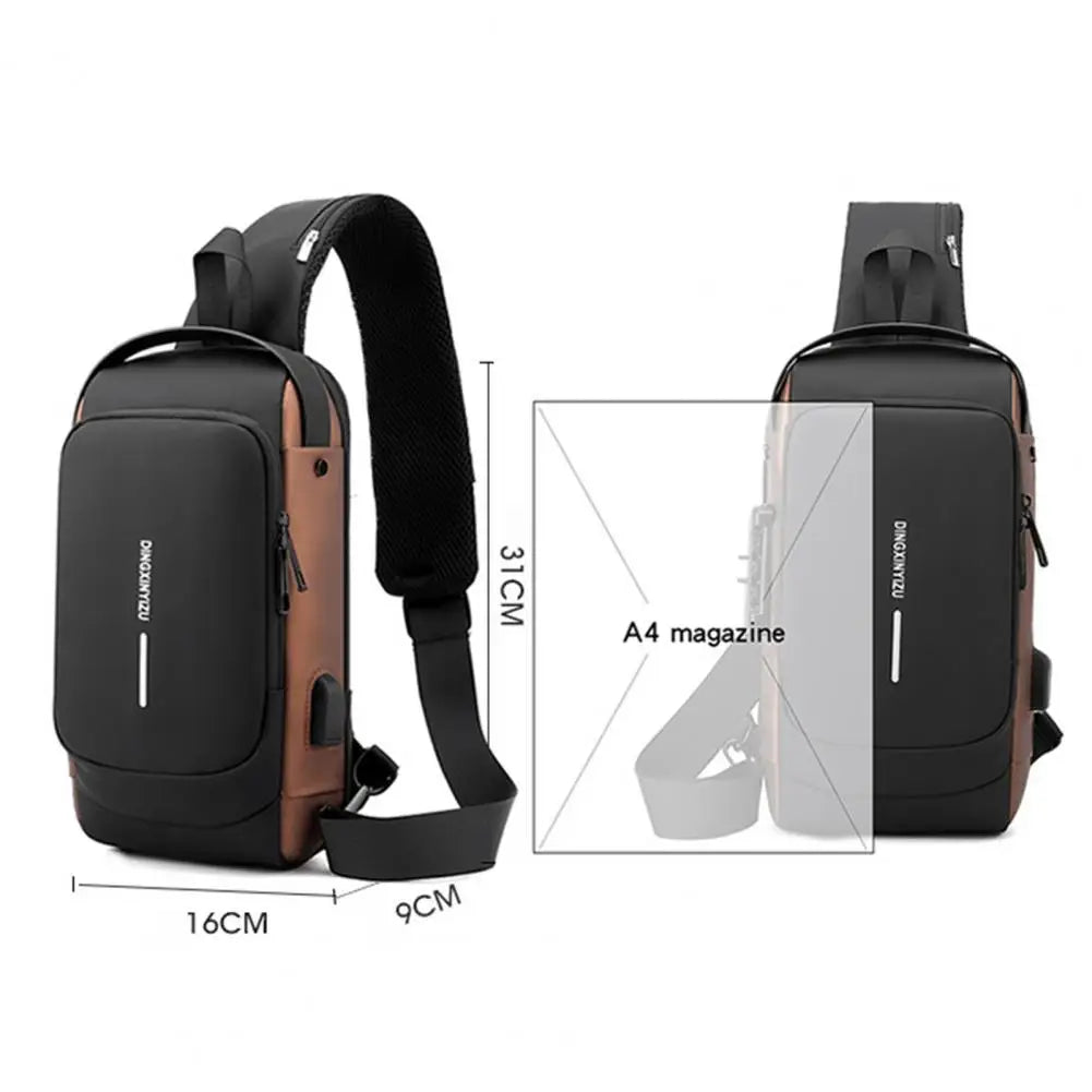 Bandolera para hombres – Vista adicional – Disponible en NQLN Store Venezuela