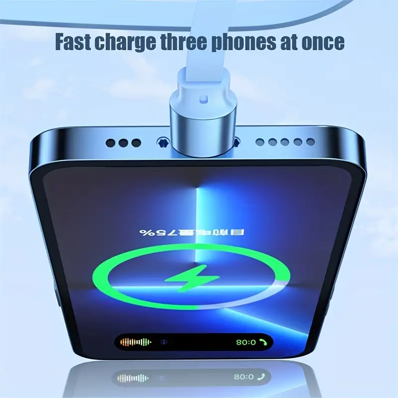 Cable de carga Lightning retractil 3 en 1 – Tienda online NQLN Store Venezuela