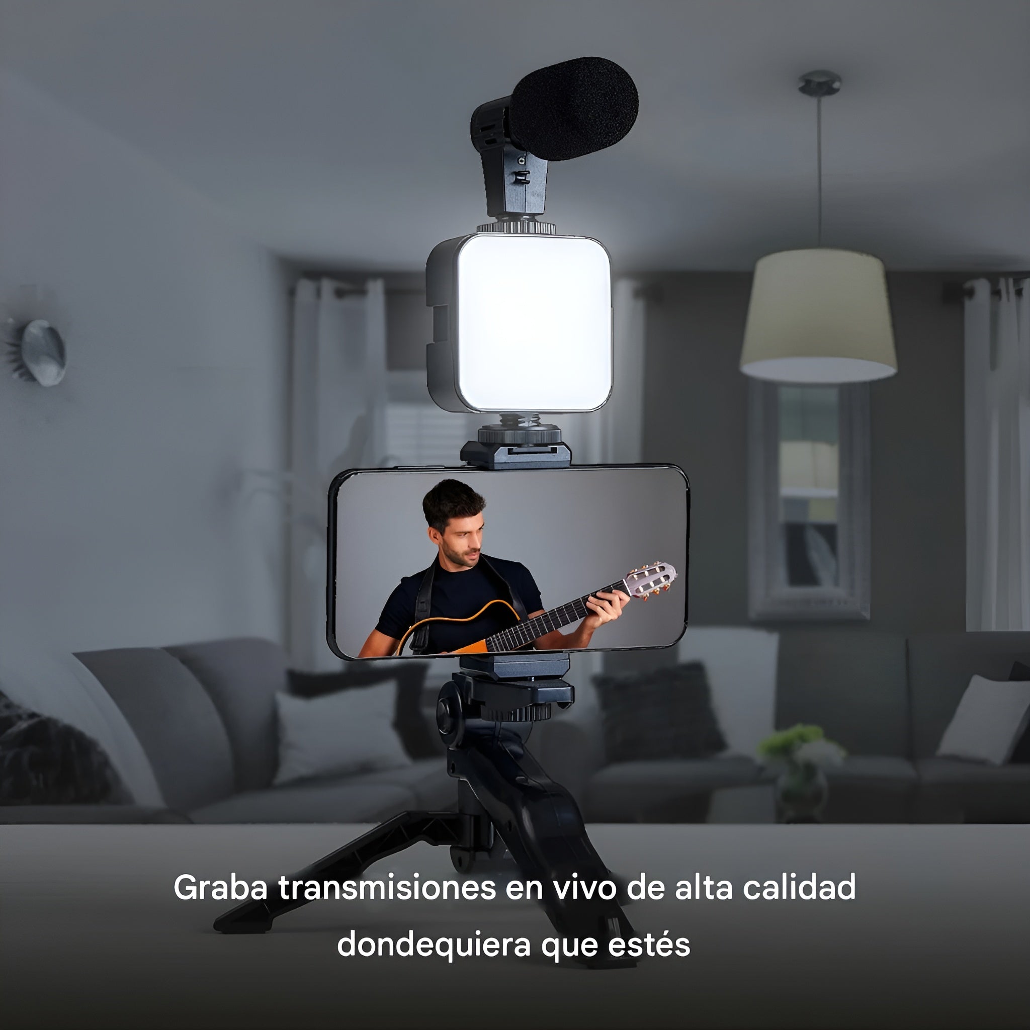 Kit de Blogger con Luz y Microfono – Envío a toda Venezuela – NQLN Store