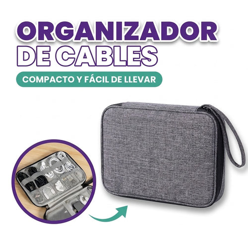 Bolso organizador de cables y equipos electronicos