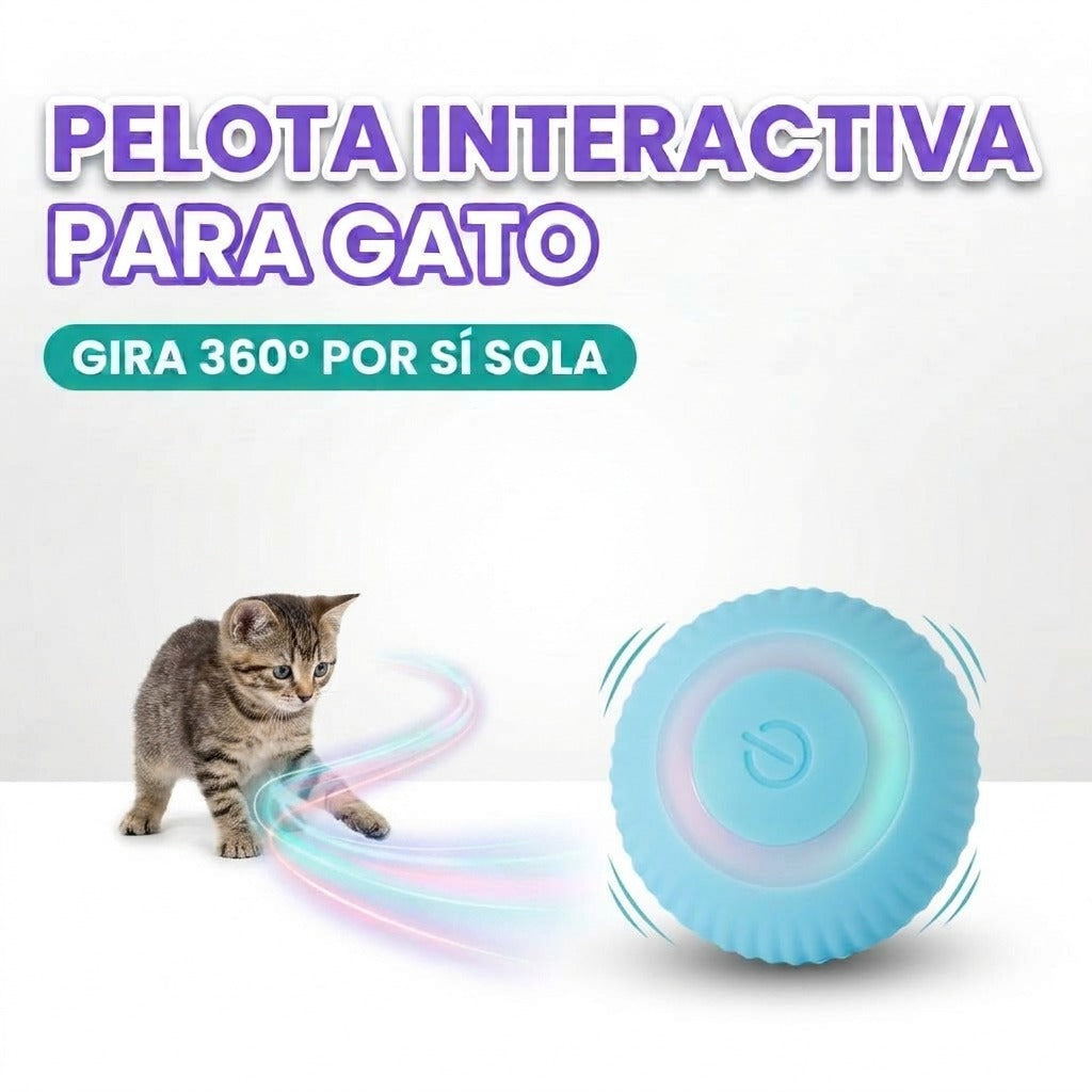 Pelota interactiva para gato
