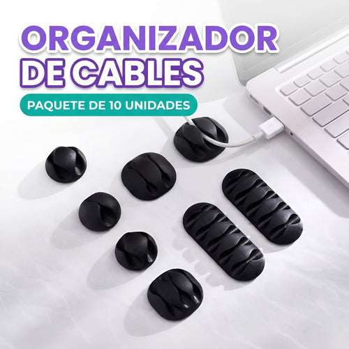 Organizador para cables de silicona (10 unidades)