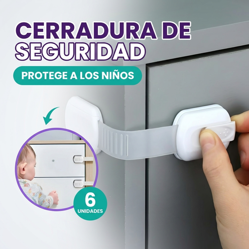 Cerradura de seguridad de puertas (pack de 6)