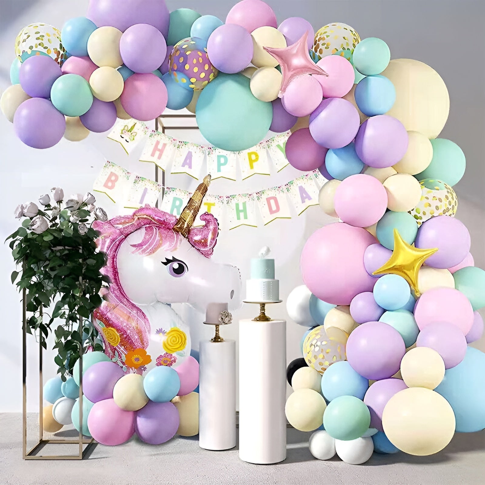 Set de Globos para Cumpleaños Unicornio – Comprar online en NQLN Store Venezuela con envío a todo el país