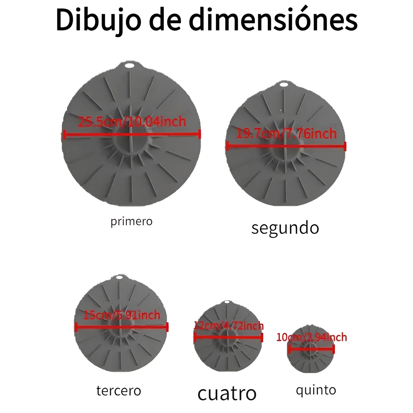Tapas de Succión Reutilizables para Tazones (pack de 5) – Vista detalle del producto – NQLN Store