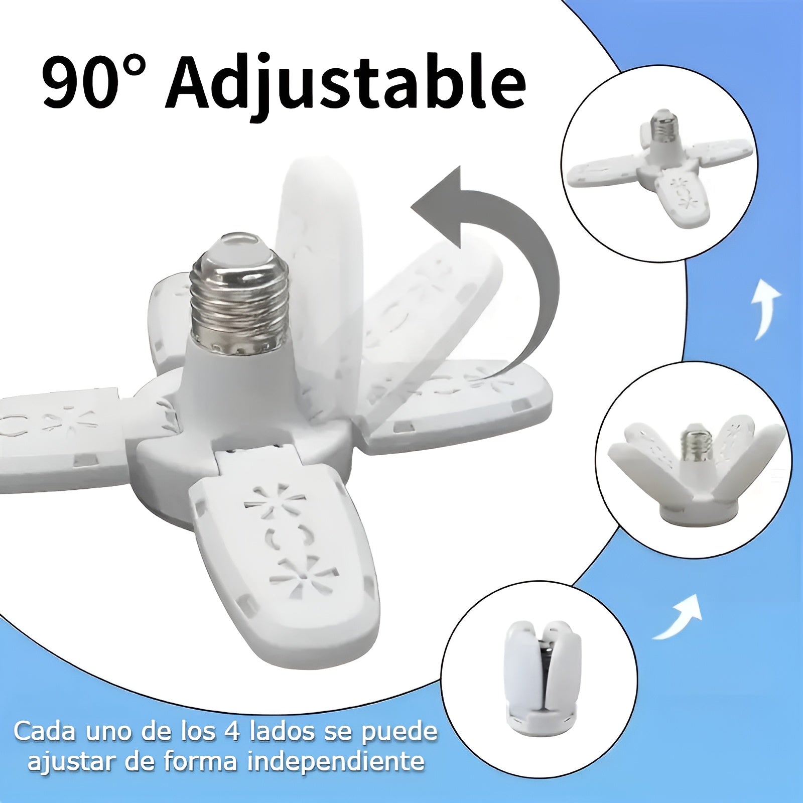 Bombillo LED en forma de cruz plegable – Envío a toda Venezuela – NQLN Store