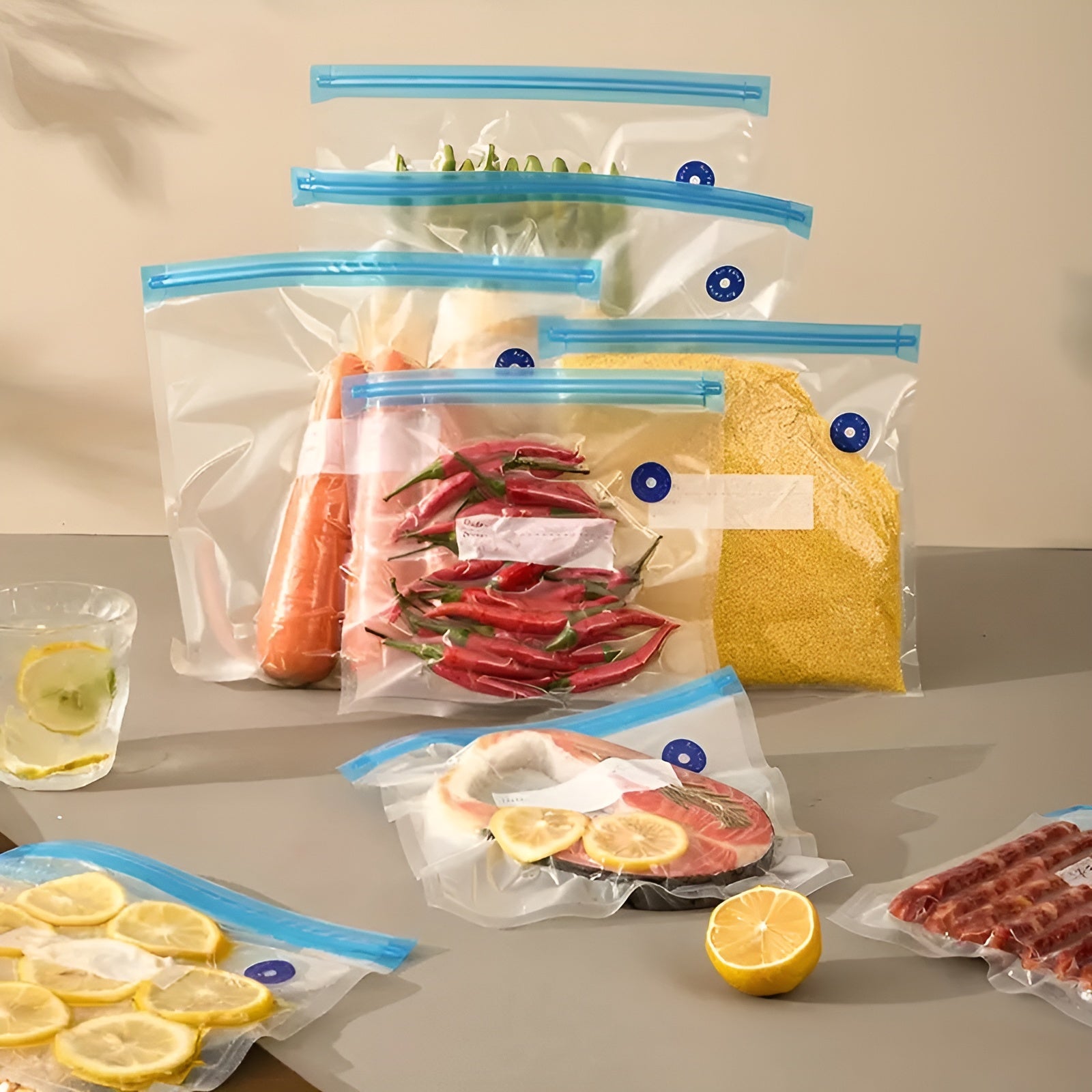 Bolsas al vacío para alimentos (pack de 5) – NQLN Store Venezuela, tienda online con envío a todo el país