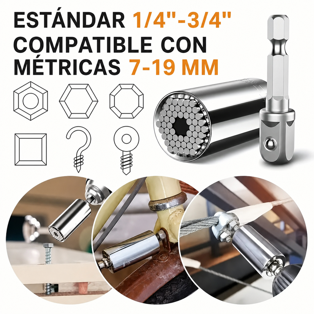 Juego de herramientas manuales multifuncional