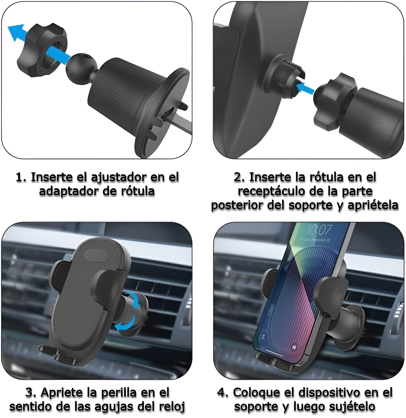 Soporte para teléfono de ventilación para carro – Detalle de calidad y acabado – NQLN Store