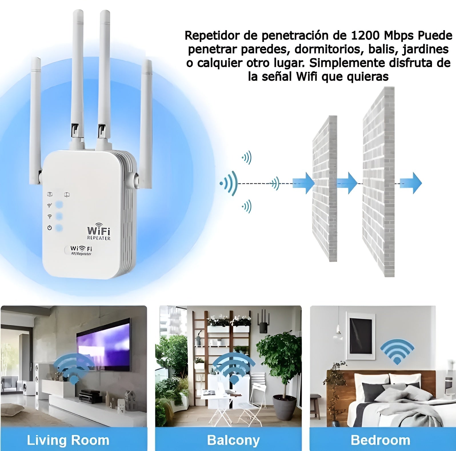Amplificador de señal wifi – Vista de cerca del producto – NQLN Store