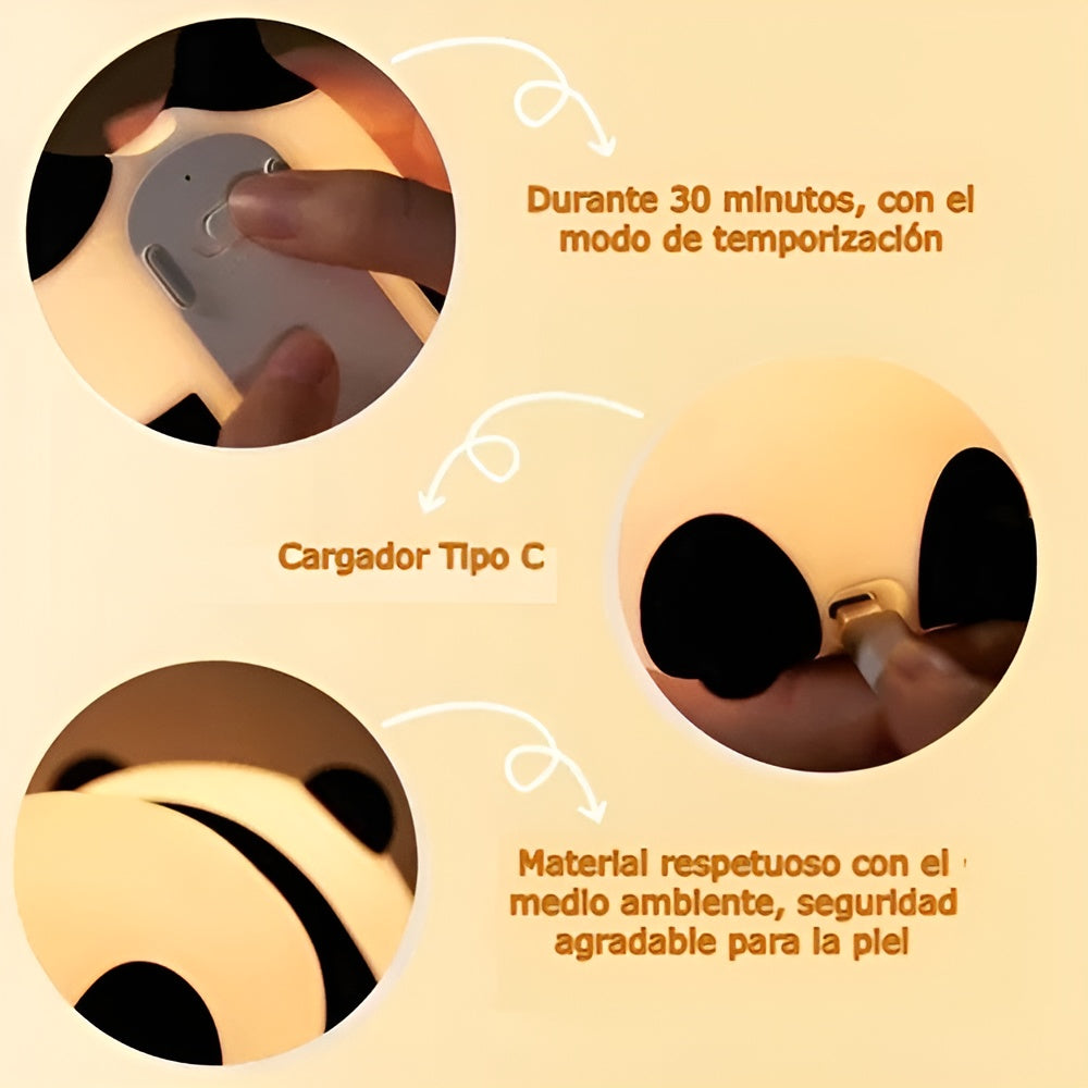 Luz nocturna de panda para niños – Tienda online NQLN Store Venezuela