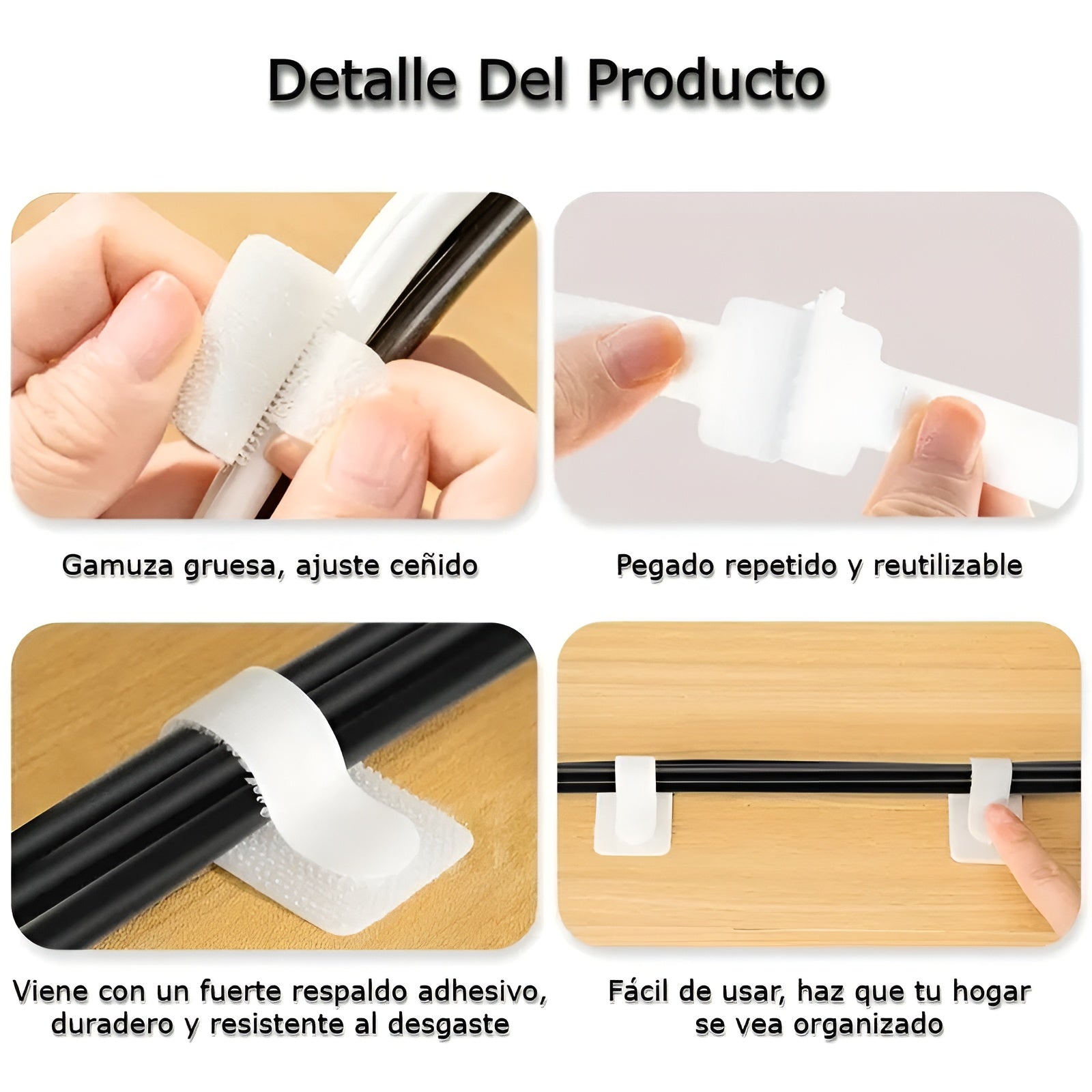 Organizador de cables con adhesivo – Comprar al mejor precio en NQLN Store Venezuela