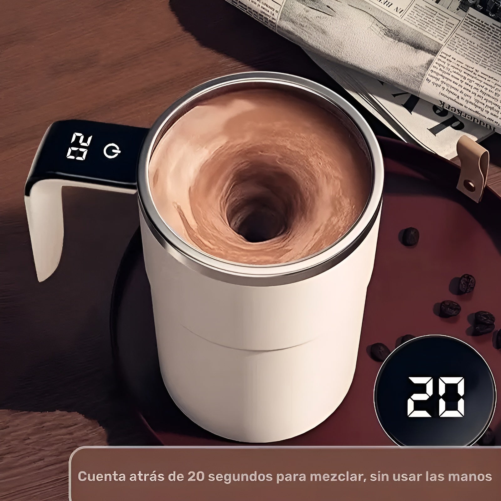 Taza de Café Eléctrica con Carga USB – Tienda online NQLN Store Venezuela