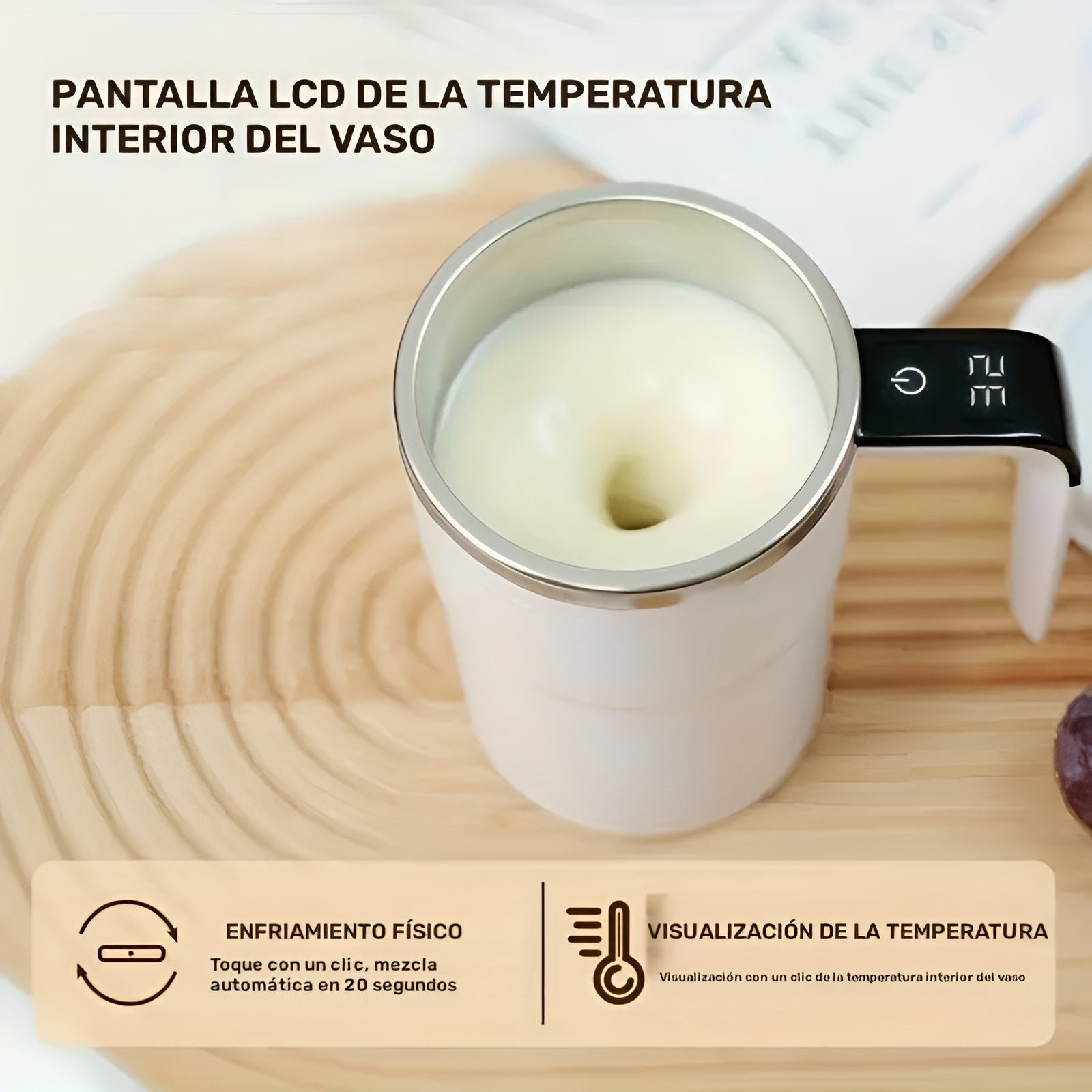 Taza de Café Eléctrica con Carga USB – Tienda online NQLN Store Venezuela