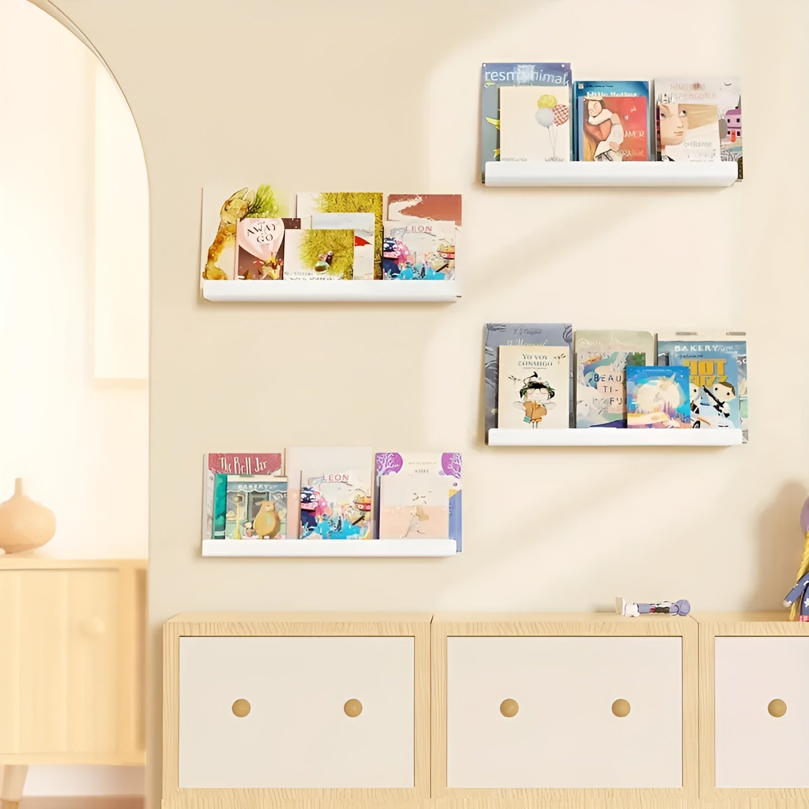 Estantes de acrílico (pack de 4) – Detalle y presentación – NQLN Store Venezuela