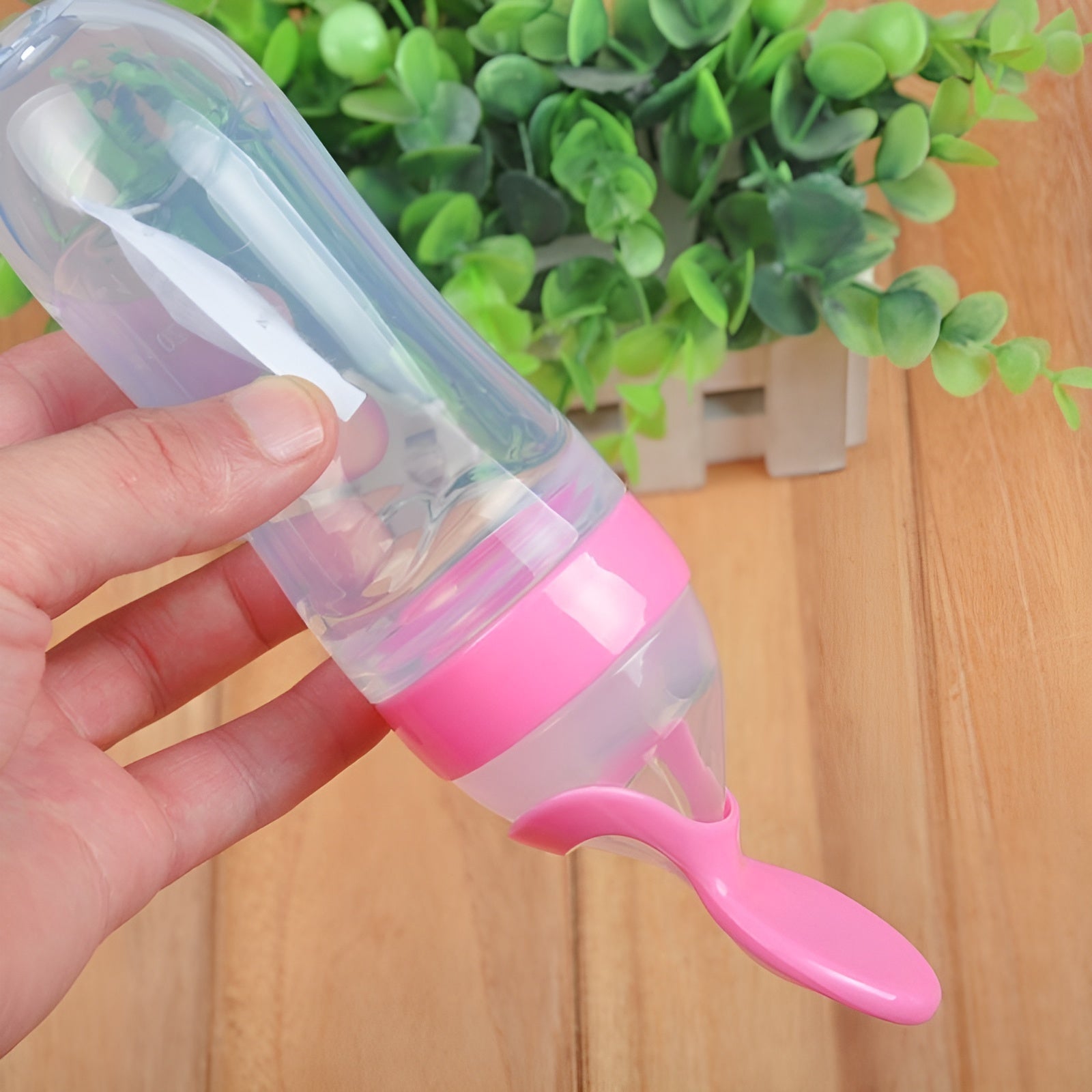 Botella de silicona con cuchara y cubierta  90ml – Tienda online NQLN Store Venezuela
