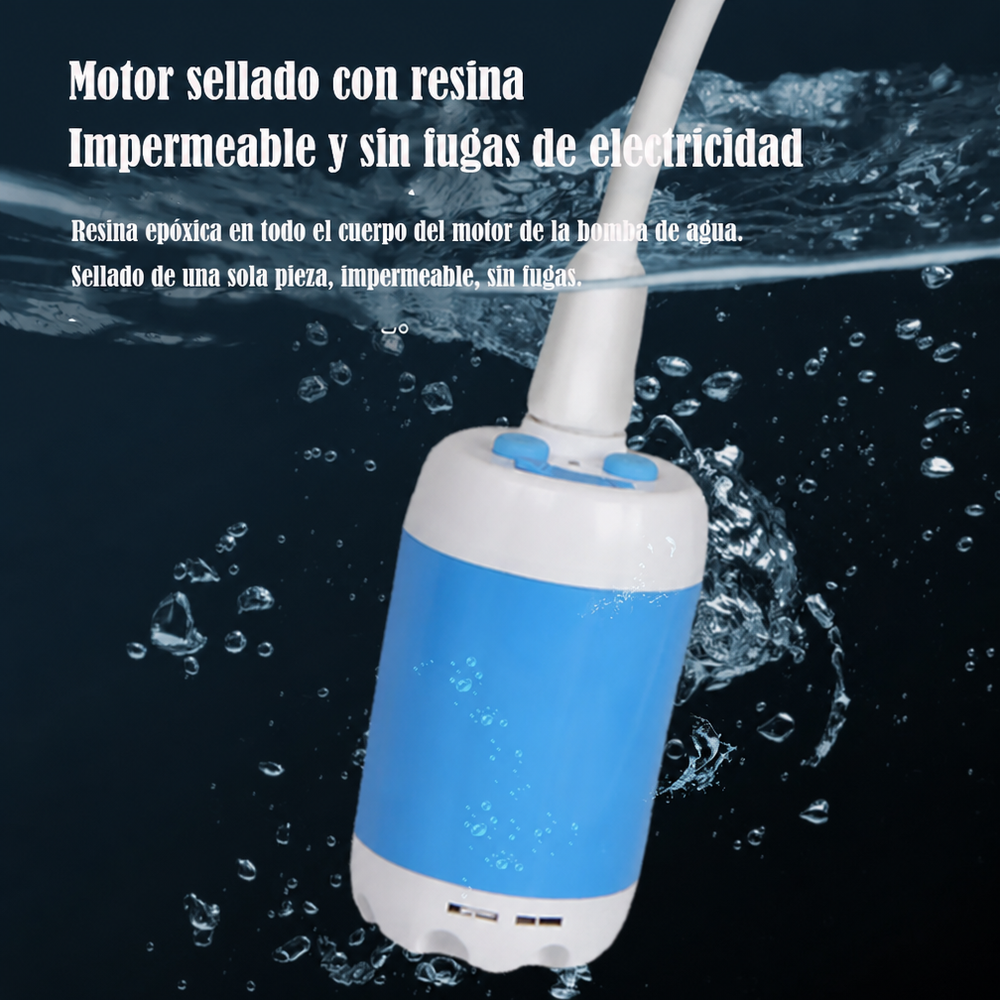 Regadera portatil para exteriores con bomba