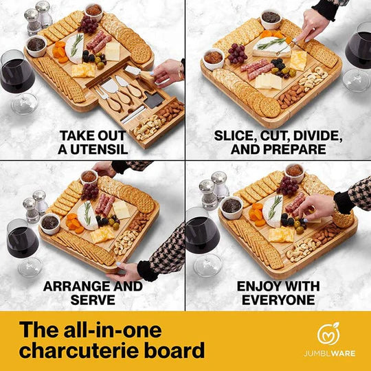 Juego de tablas de bambú para charcutería – Disponible en Caracas y Margarita – NQLN Store