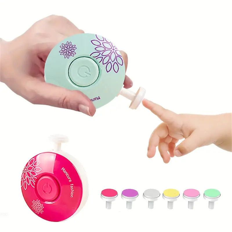 Recortador de uñas eléctrico para bebé – Vista adicional – Disponible en NQLN Store Venezuela