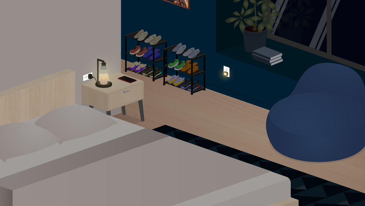 Habitación con productos Vauli