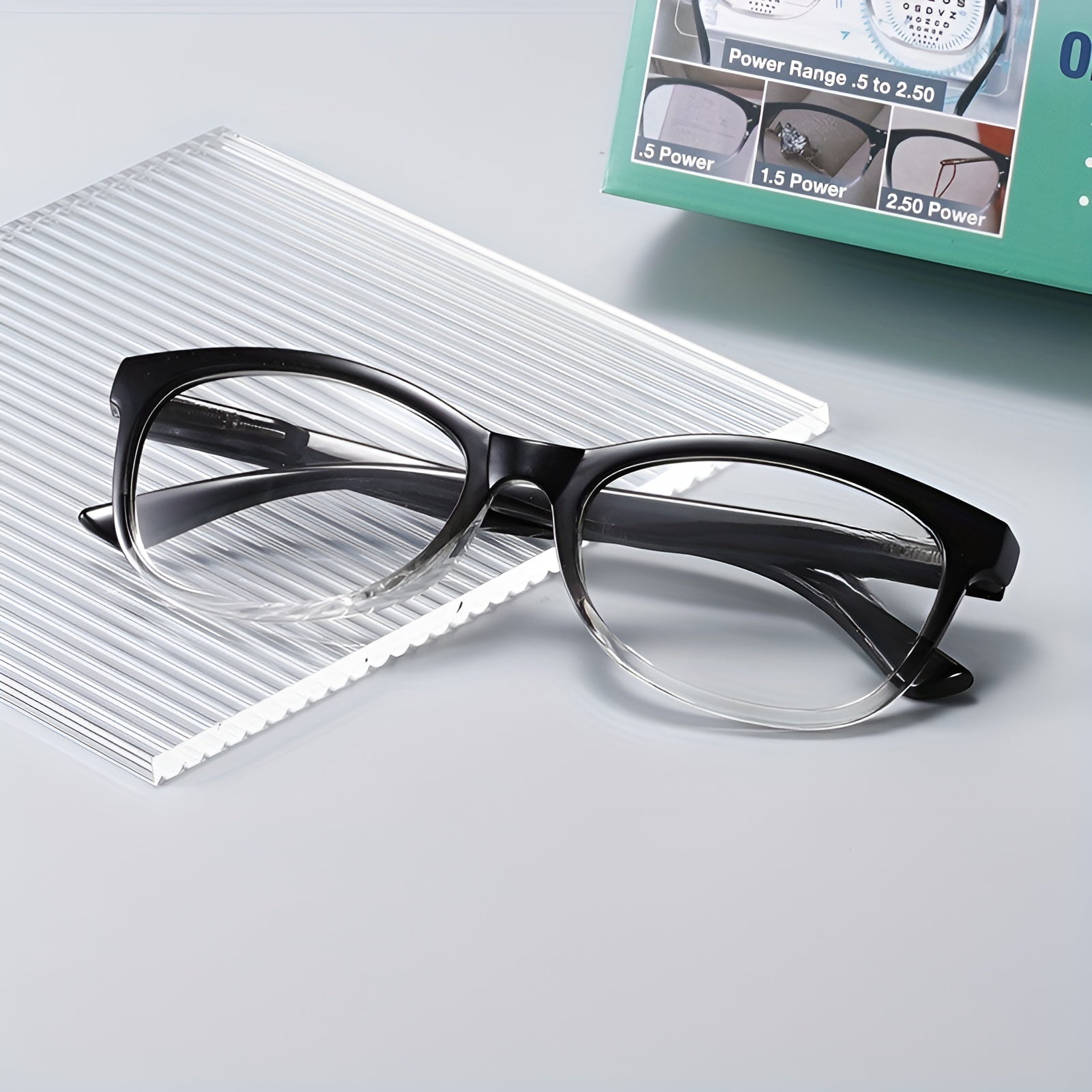 Lentes de ajuste automatico para lectura (+0.5 a +2.5) – Disponible en NQLN Store con envío gratis desde $20