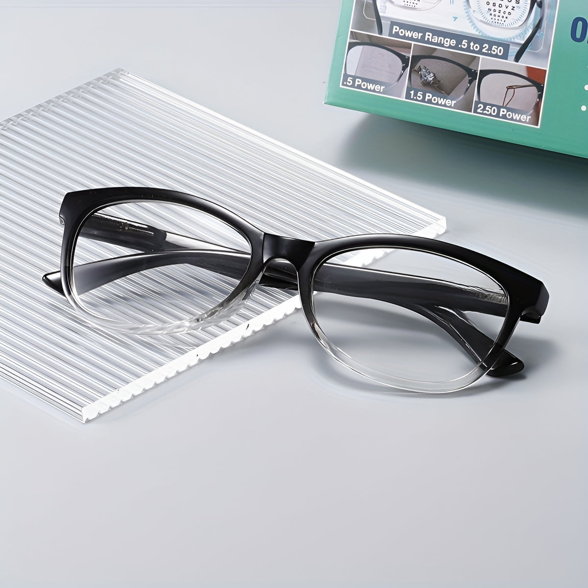 Lentes de ajuste automatico para lectura (+0.5 a +2.5) – Disponible en NQLN Store con envío gratis desde $20