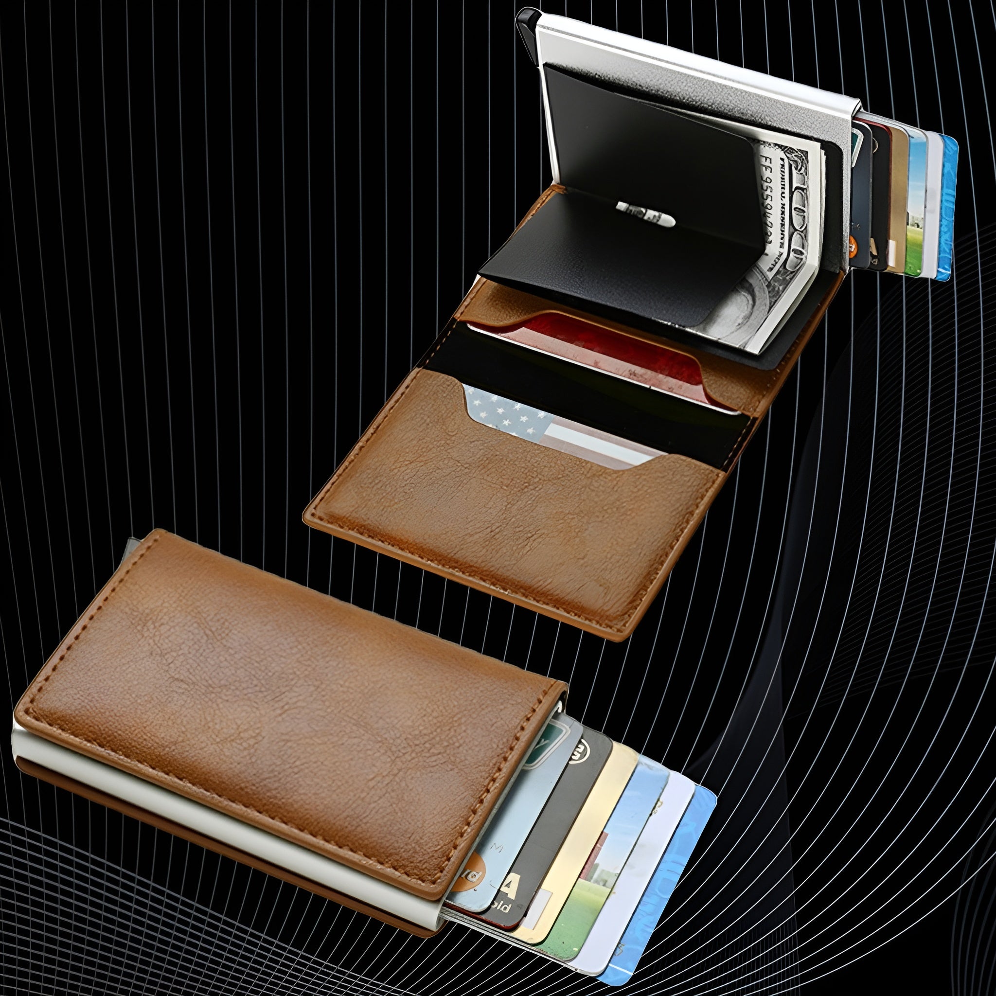 Cartera de cuero para hombre con bloqueo – Comprar al mejor precio en NQLN Store Venezuela