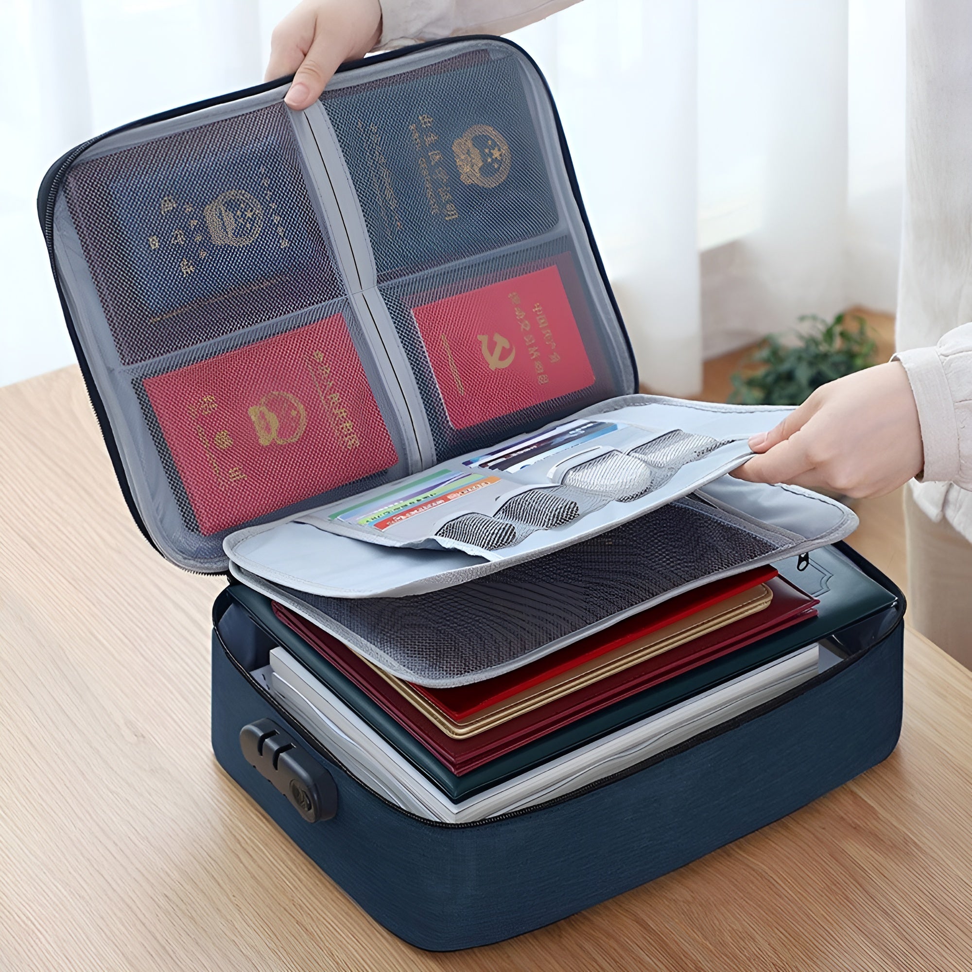 Bolso organizador de documentos con cerradura – Tienda online NQLN Store Venezuela