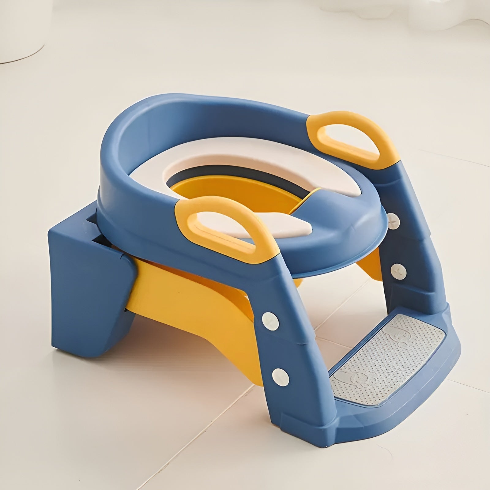 Asiento de inodoro con escalera para niños – Detalle de calidad y acabado – NQLN Store
