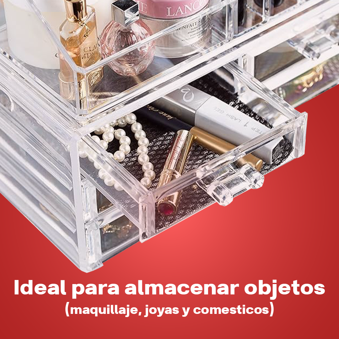 Organizador de tocador maquillaje Vauli – Vista de cerca del producto – NQLN Store