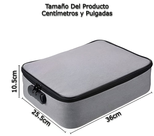 Bolso organizador de documentos con cerradura