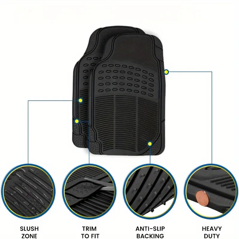 Kit de Alfombras De Caucho Para Carro (3 Unidades) para auto – Tienda online NQLN Store Venezuela