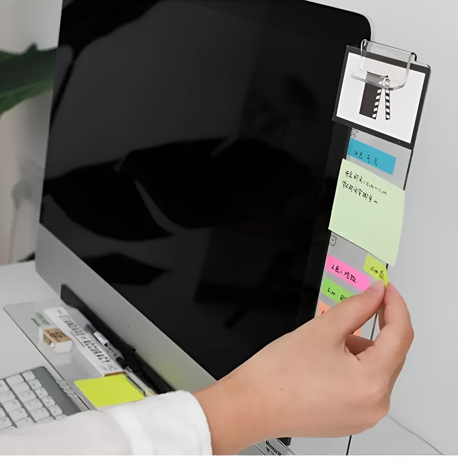 Tablero transparente de notas para monitor – Tienda online NQLN Store Venezuela