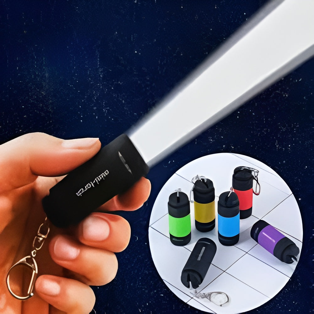 Mini linterna LED recargable tipo llavero – NQLN Store Venezuela, tienda online con envío a todo el país