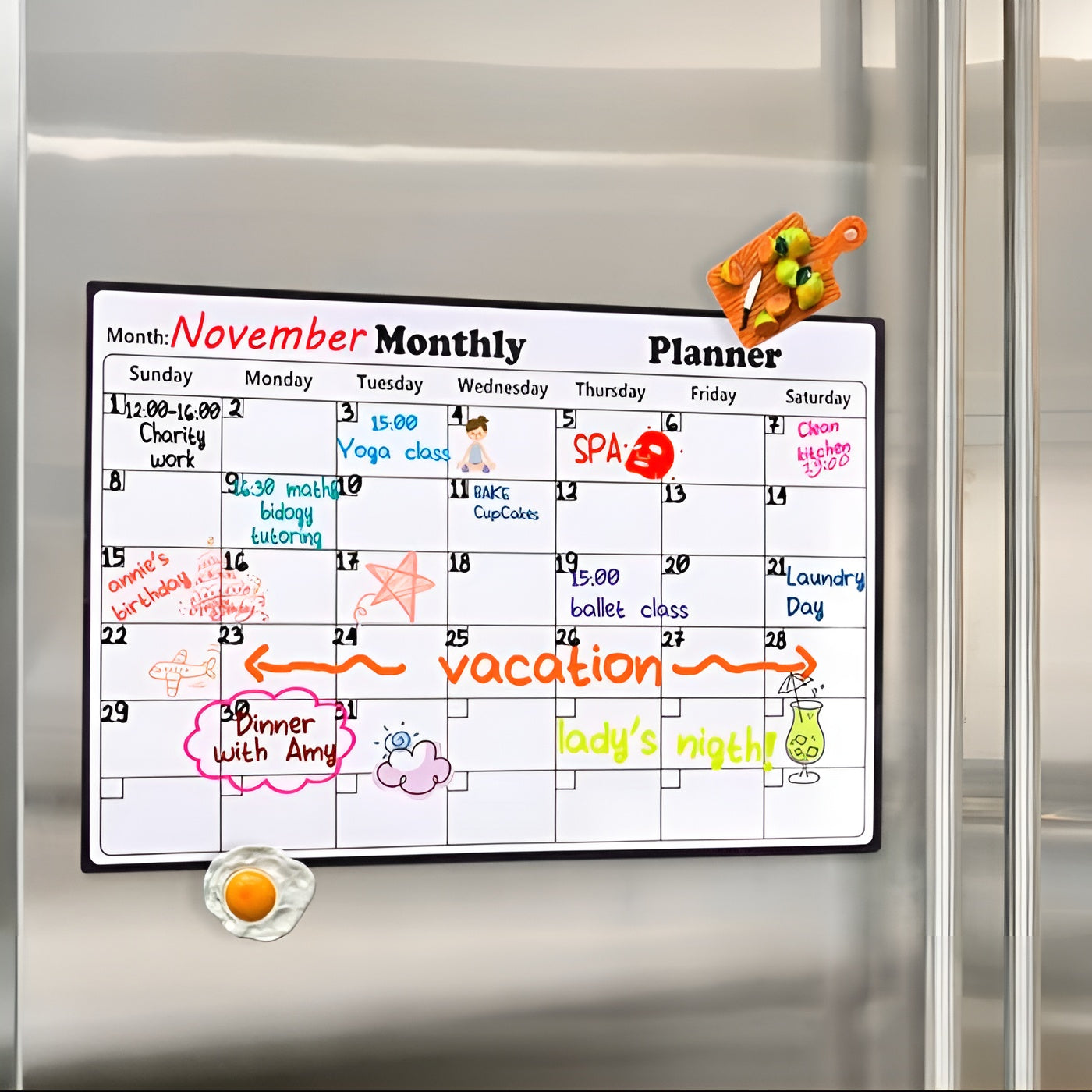 Calendario semanal y mensual magnético – Envío a toda Venezuela – NQLN Store