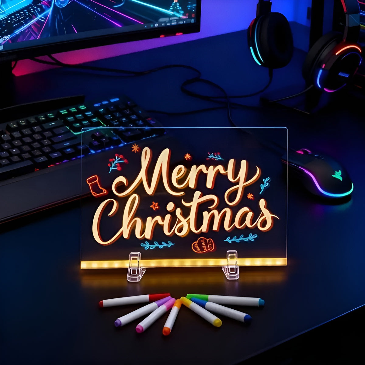 Tablero de notas LED con colores