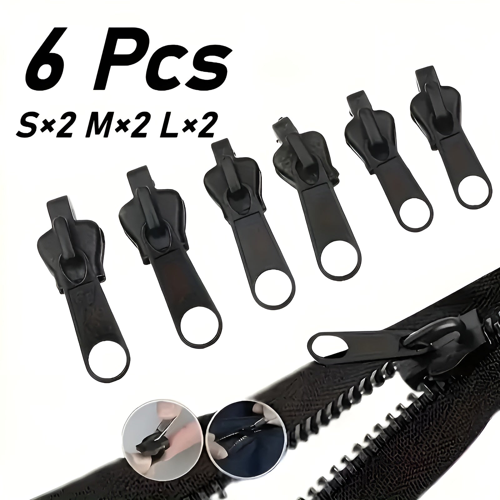 Cremalleras universales de metal (6 unidades) – Tienda online NQLN Store Venezuela