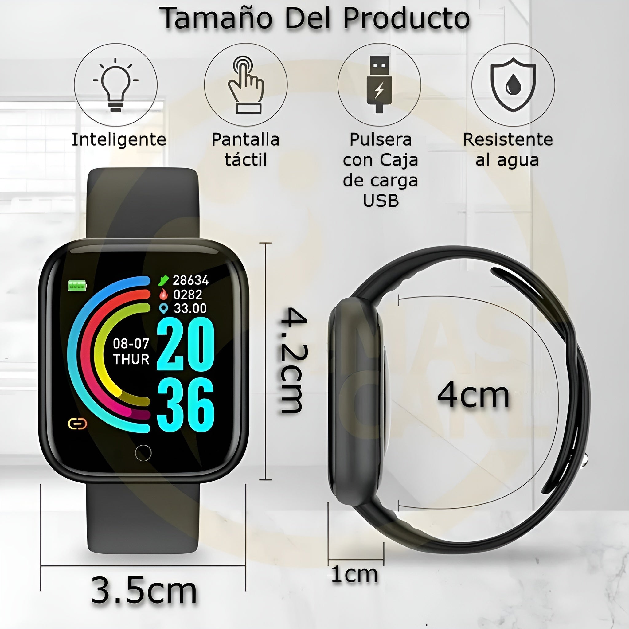 Reloj inteligente Y68 D20 – Presentación del producto – Comprar en NQLN Store