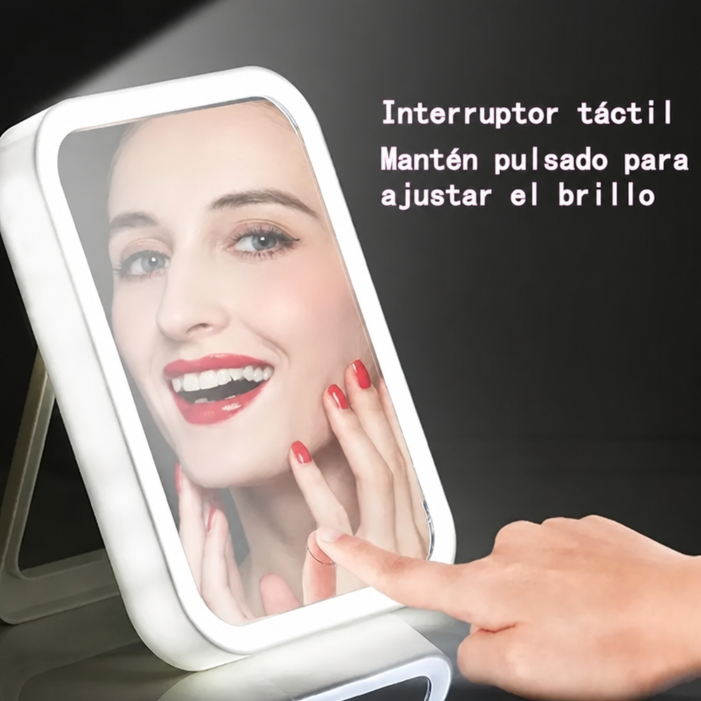 Espejo con luz LED