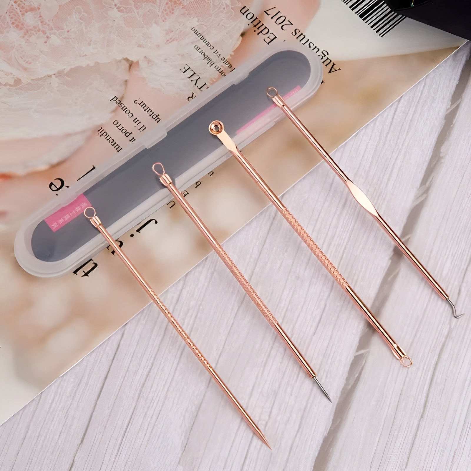Kit extracción de Acné de 4 Piezas – Envío a toda Venezuela – NQLN Store