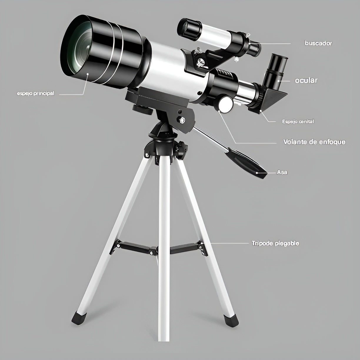 Telescopio astronomico refractor – Detalle y presentación – NQLN Store Venezuela