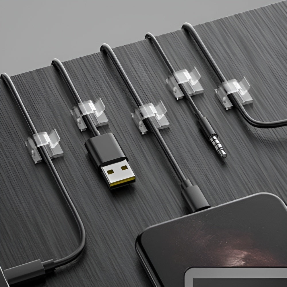 Clips transpartentes organizadores de cables (Pack de 50) – Comprar al mejor precio en NQLN Store Venezuela