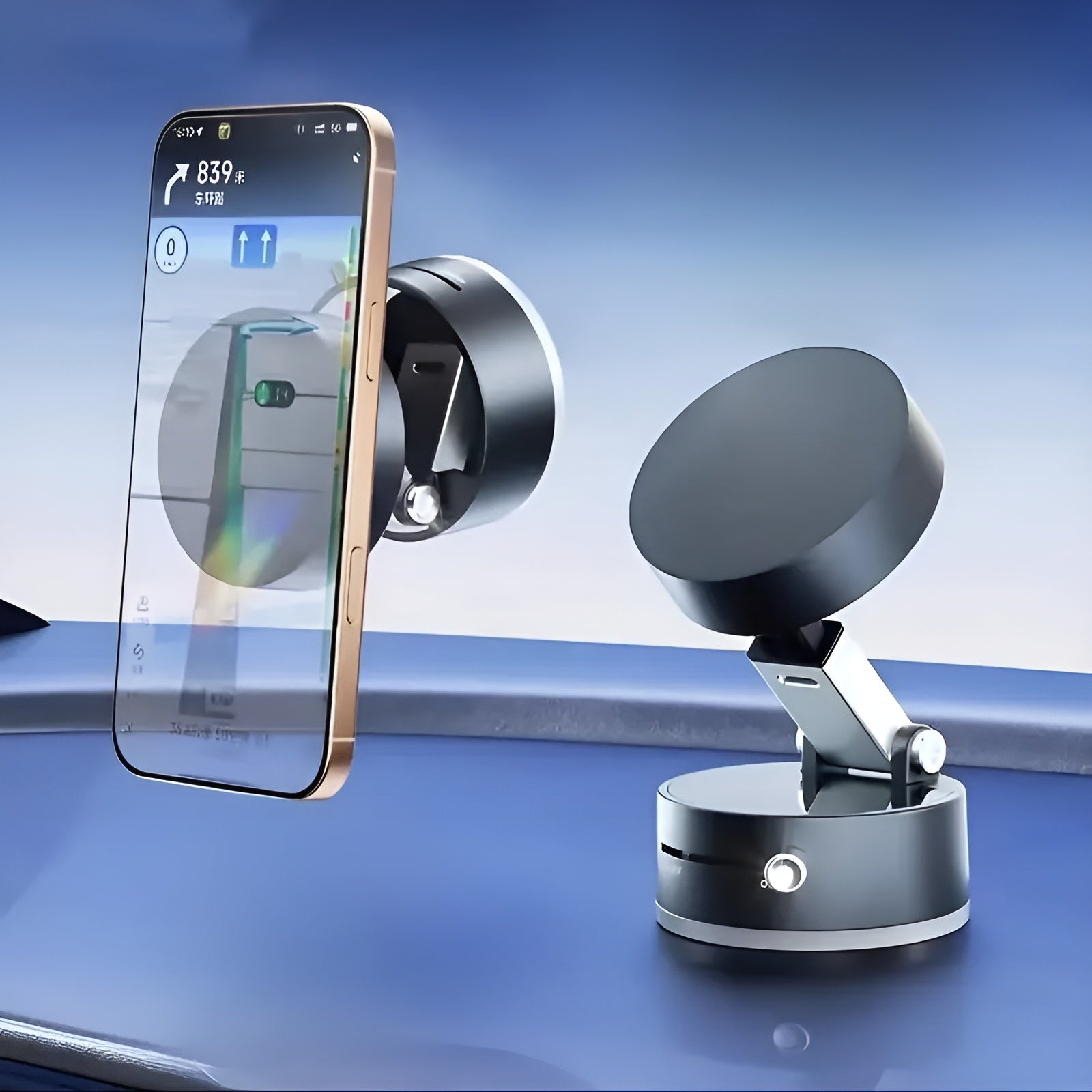 Soporte para teléfono con ventosa al vacío – Vista de cerca del producto – NQLN Store