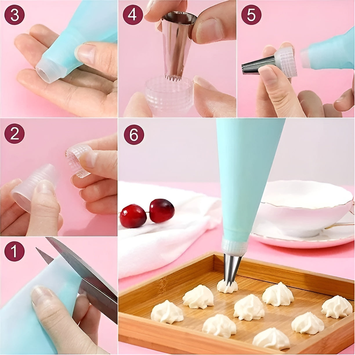 Boquillas Con Manga pastelera (38 piezas) – Presentación del producto – Comprar en NQLN Store