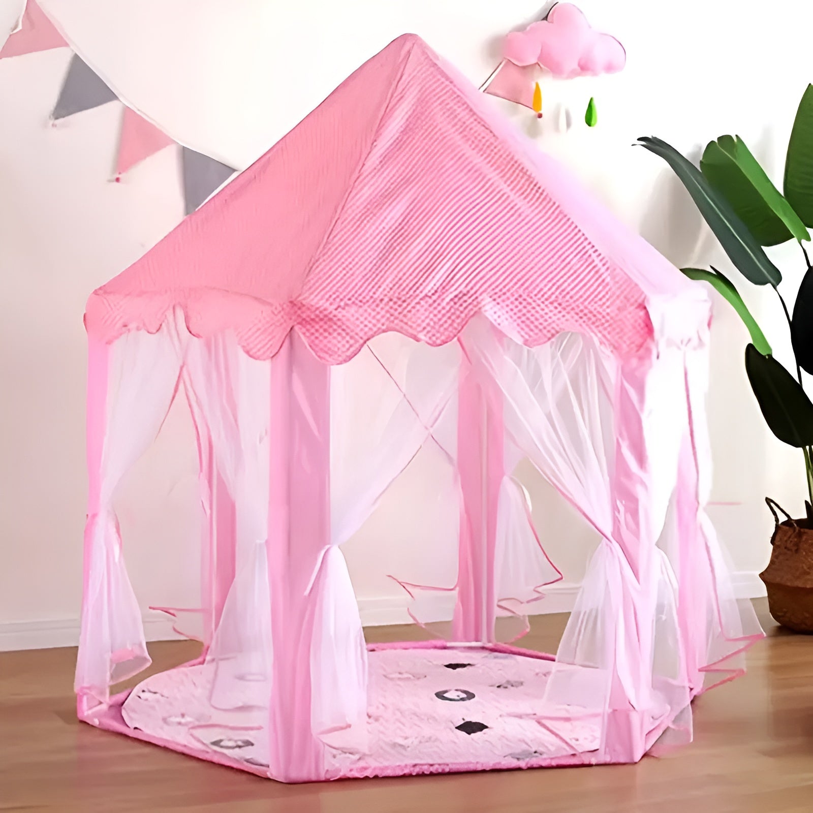 Carpa de princesa para niñas – Vista adicional – Disponible en NQLN Store Venezuela